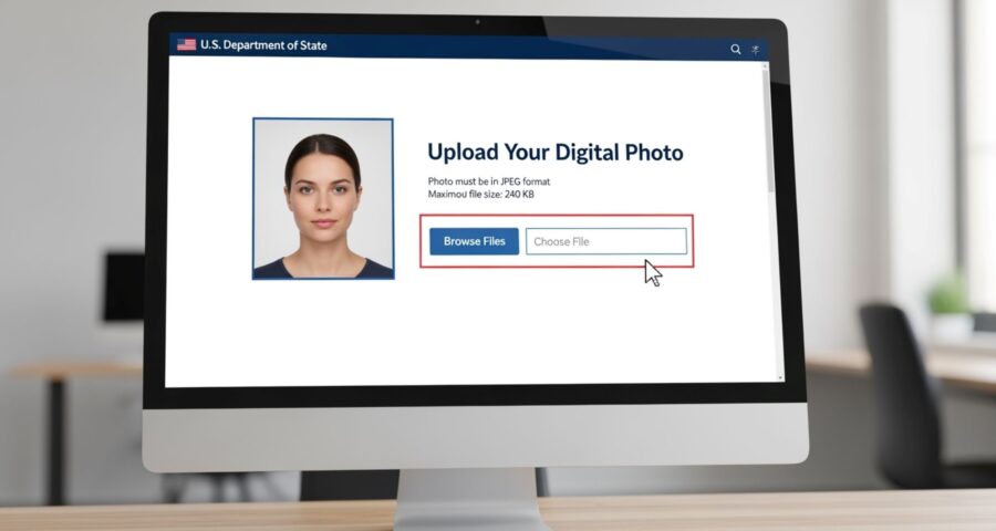 How to upload a digital passport photo to the State Department website
